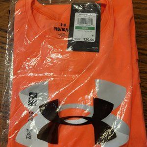 Under Armor Girls shirts, orange